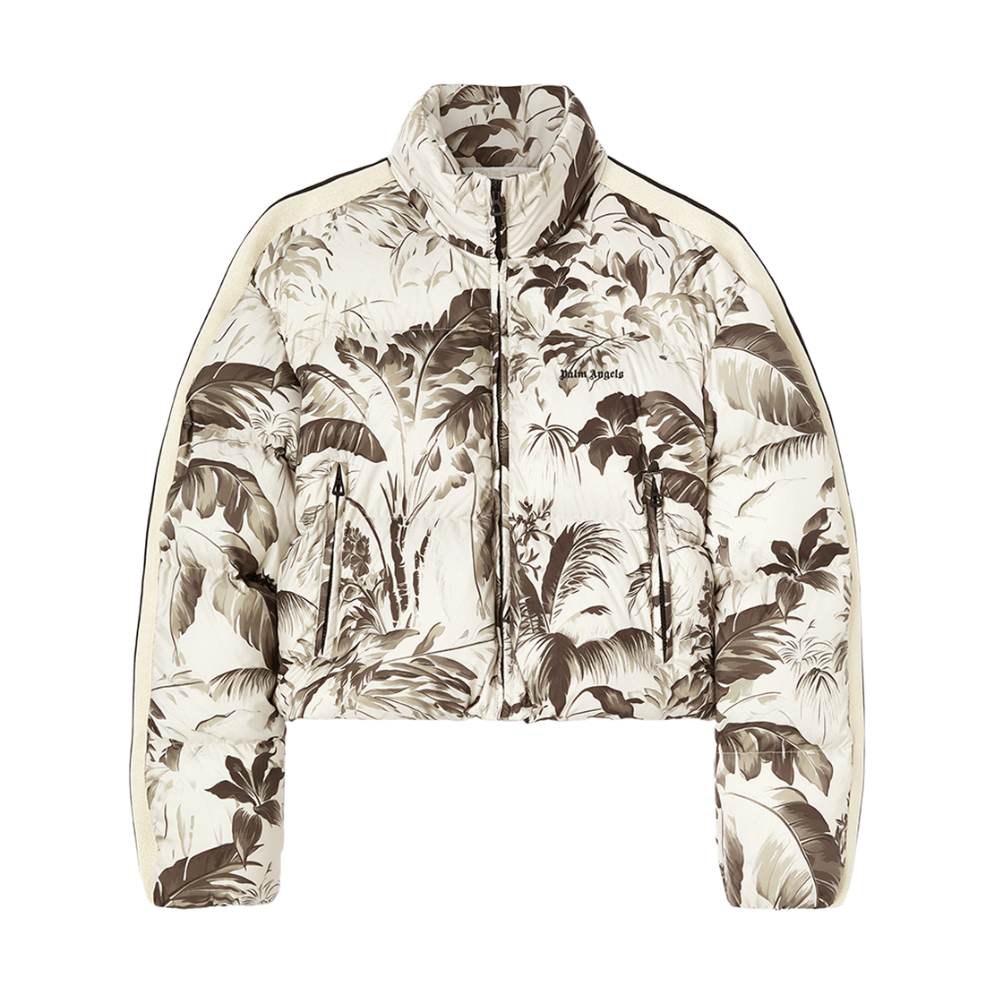 P6BWMA290 Palm Angels Jungle Crop Track Down Jacket Off White