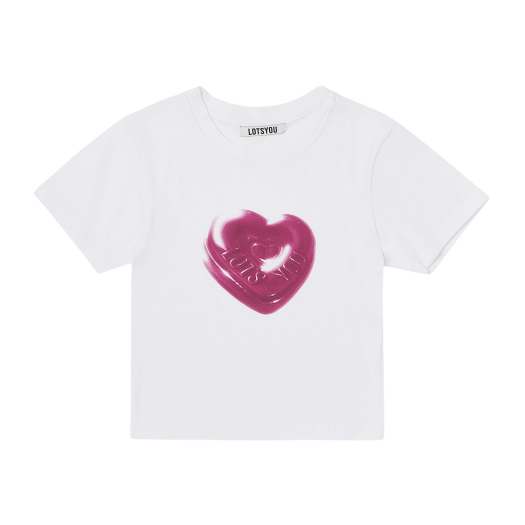 PWTH2RSW003 Lots You Heart Candy T-shirt ver.2 Pink