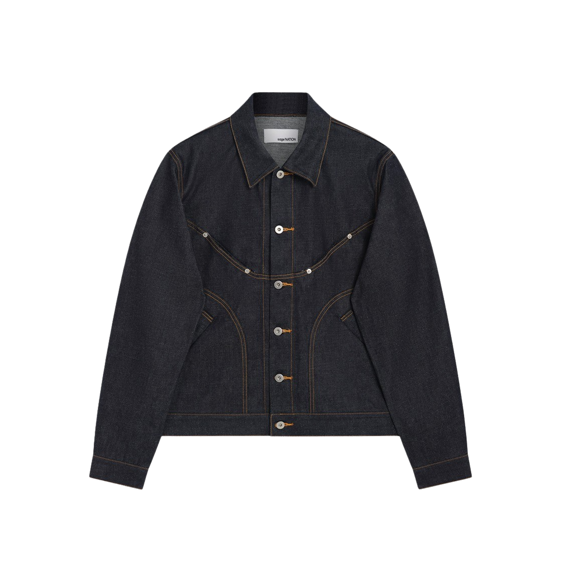 세이지 네이션 데님 지지 자켓 로우 데님(Sage Nation Denim Jiji Jacket Raw Denim)