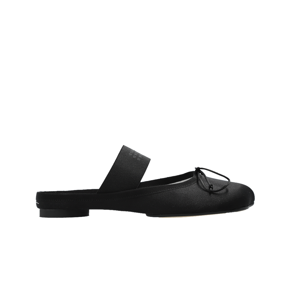 S59WX0074P5560T8013 (W) MM6 Maison Margiela Slides with Print Logo Black