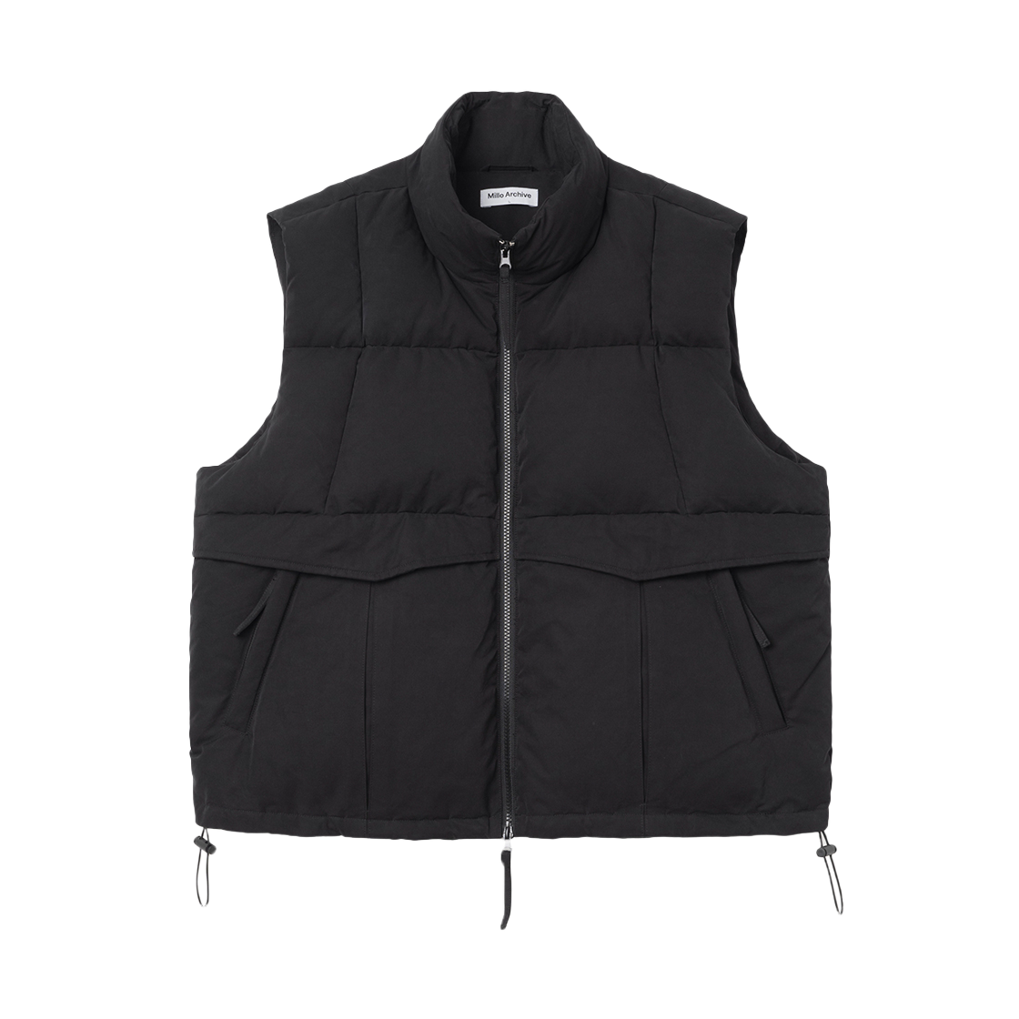 밀로 아카이브 커버링 덕 다운 베스트 블랙