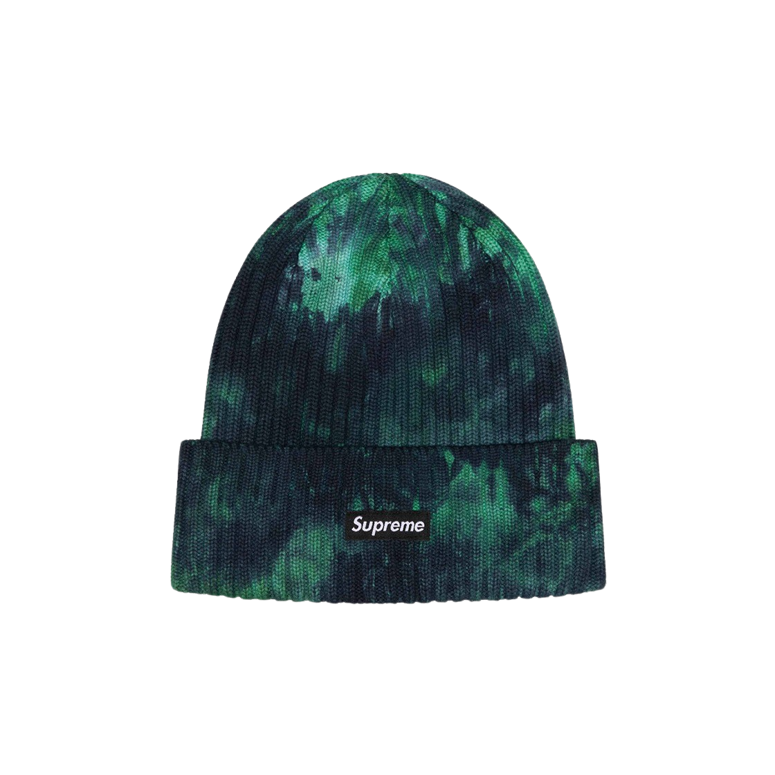 KM4AHTBSP39GN Supreme Overdyed Beanie Splatter Green - 24SS