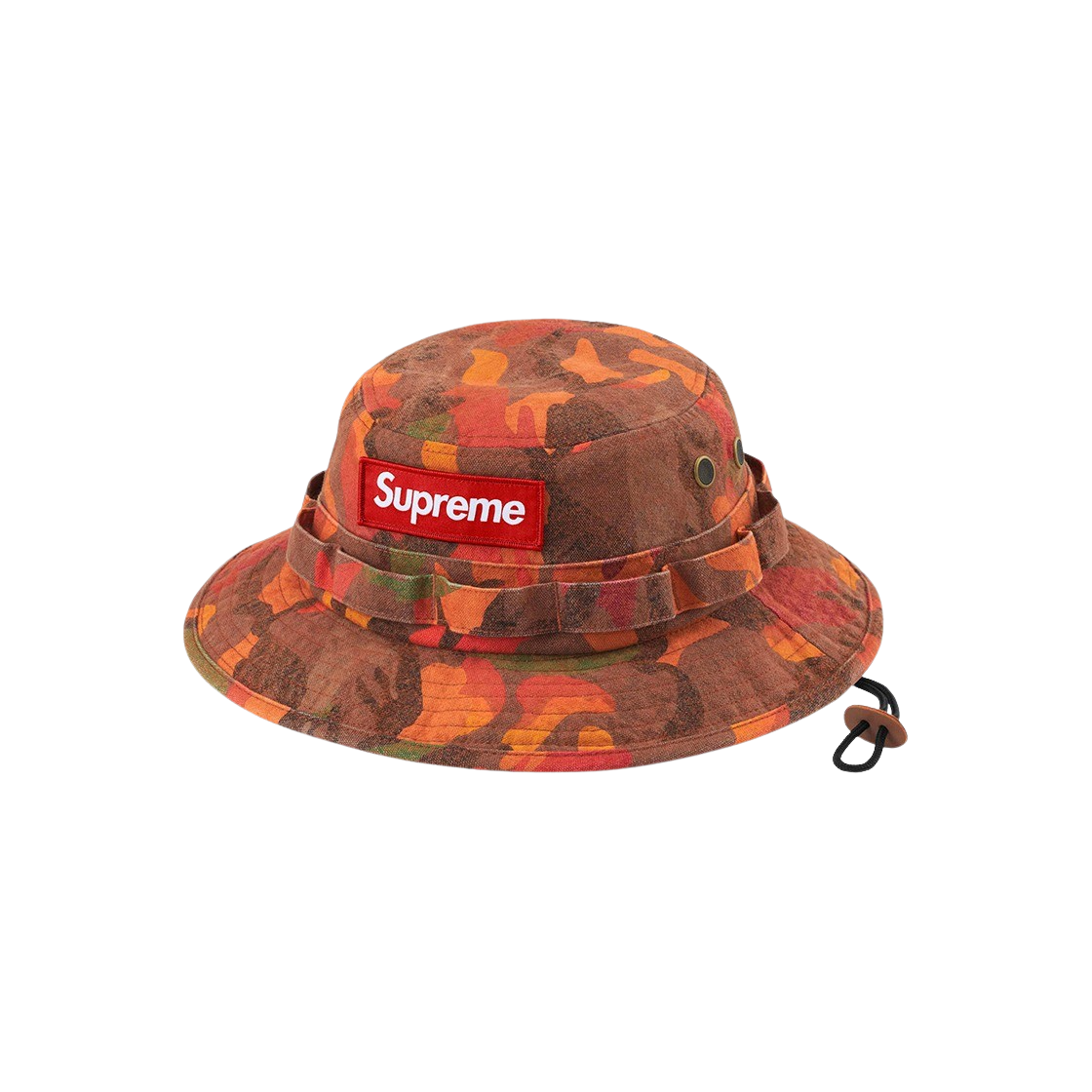 KM4AHTKSP48OG Supreme Washed Canvas Boonie Orange Camo - 24SS