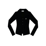 Newalrin Emblem Shirt Top Black