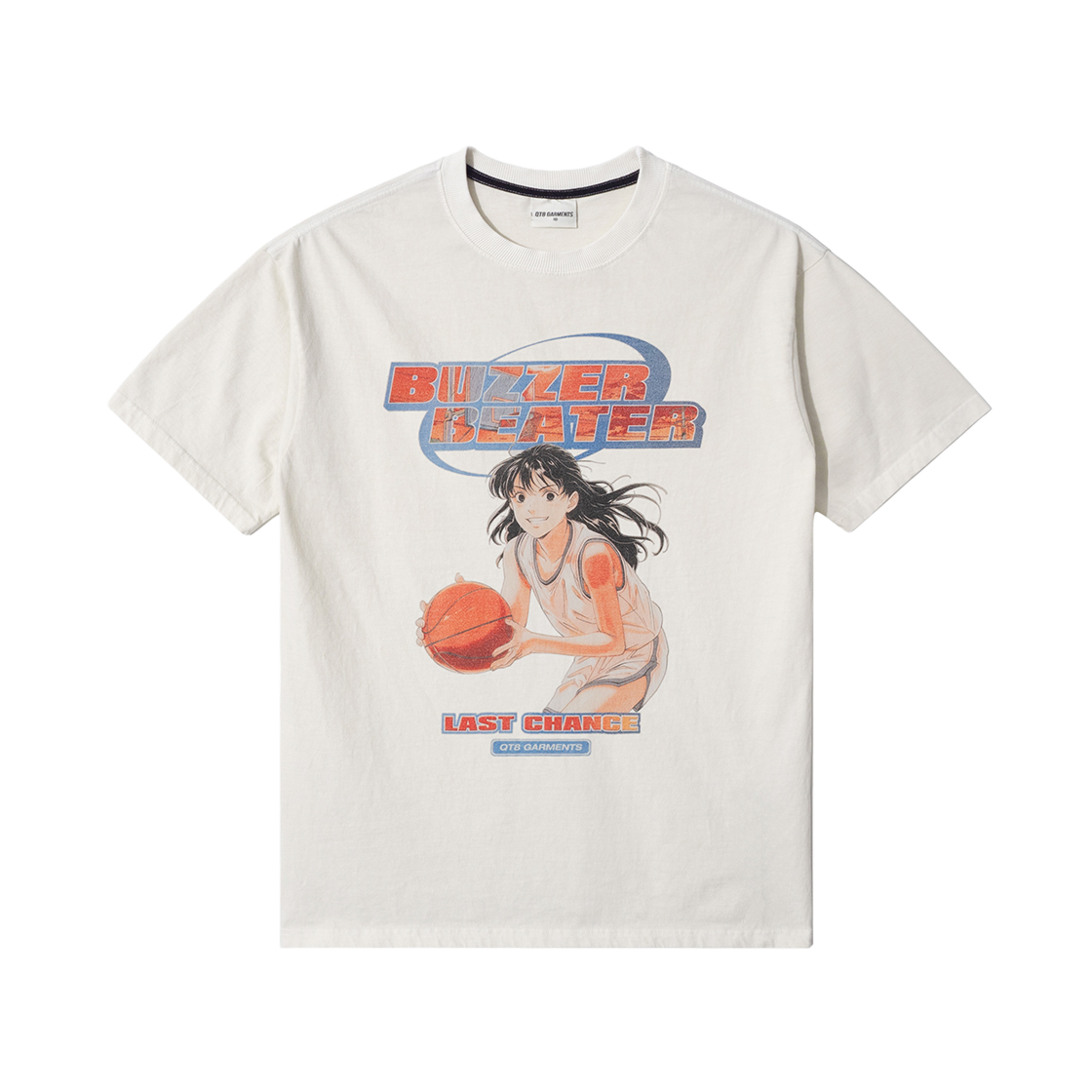 Q5MMTS013ECR QT8 GARMENTS Buzzer Beater EC Washed Tee Ecru