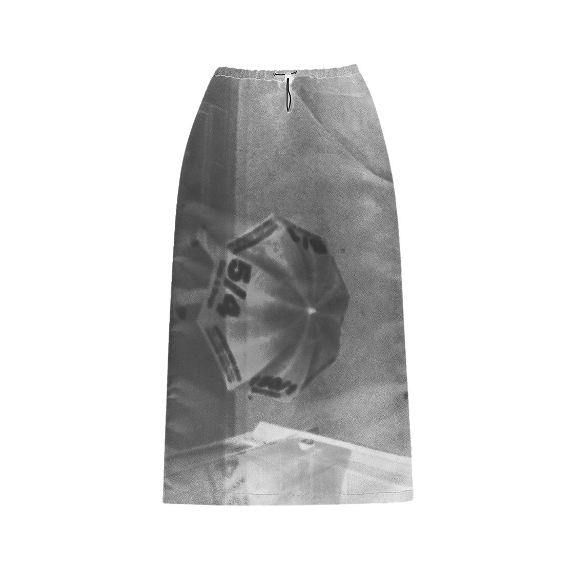 P00000UL SEEN Women Umbrella Long Skirt Grey