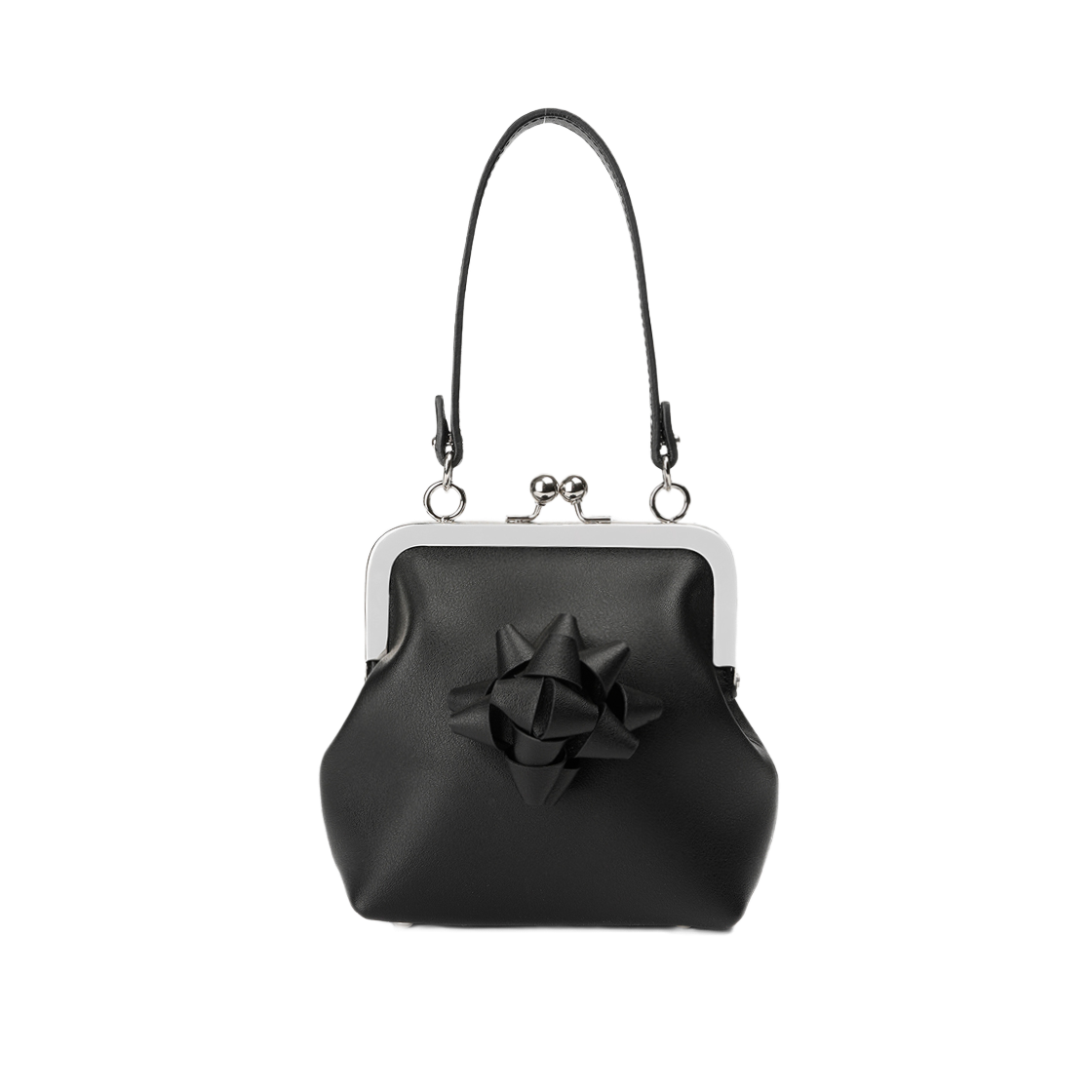 ACC2412003-2 Odlyworkshop Black Bow Charm Purse