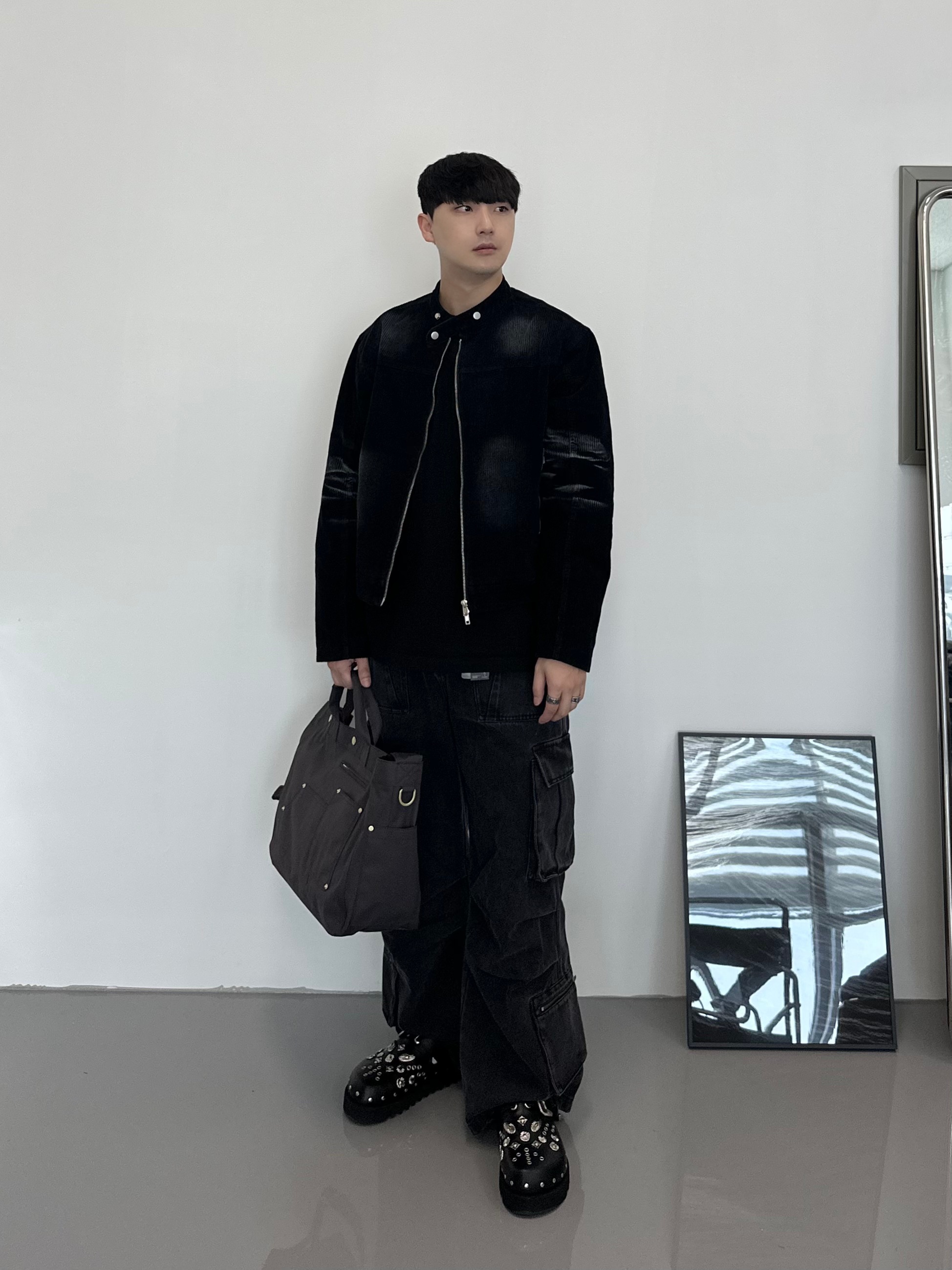 Toga Virilis AJ1066 Mules Leather Black, Rolex Datejust 36mm 126233 Bright Black Diamond-Set Jubilee 착용 스타일 - 1