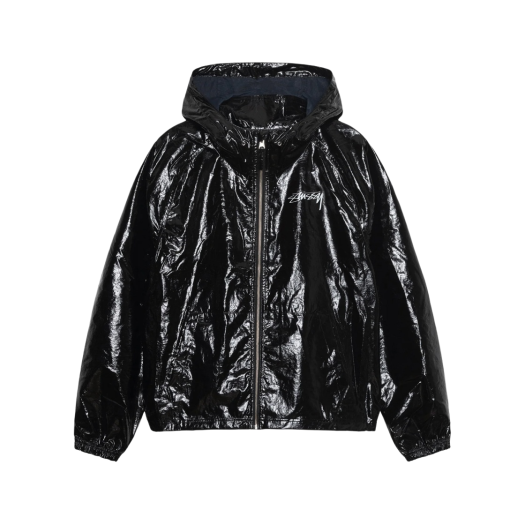 스투시 비치 쉘 링클 나일론 자켓 블랙 | Stussy | KREAM