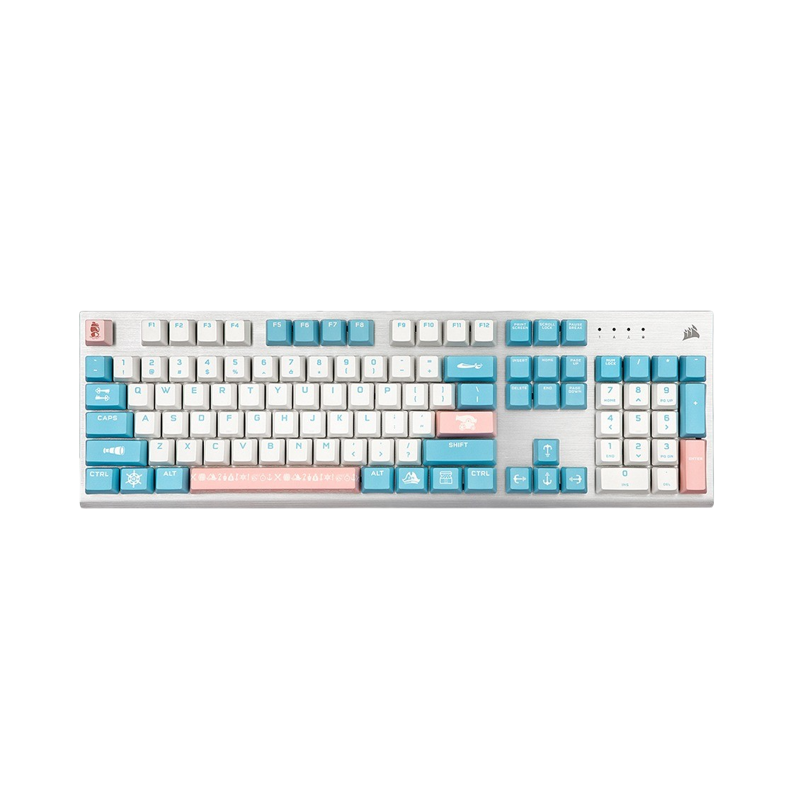 커세어 K60 RGB PRO SWEET SKY 기계식 게이밍 키보드 비올라축(CORSAIR K60 RGB PRO SWEET SKY Mechanical Gaming Keyboard Viola Switch)