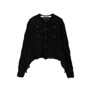 Perverze Women Ladder Crash Knit Cardigan Black