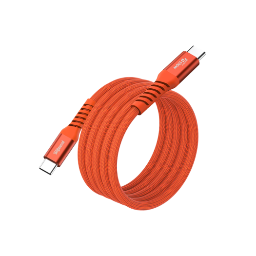 TW-CB02-C100PO Tanglewood C to C Chack Magnetic Cable 100W 2m Pop Orange