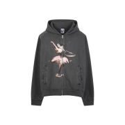Basketcase Ballet Zip Up Vintage Black