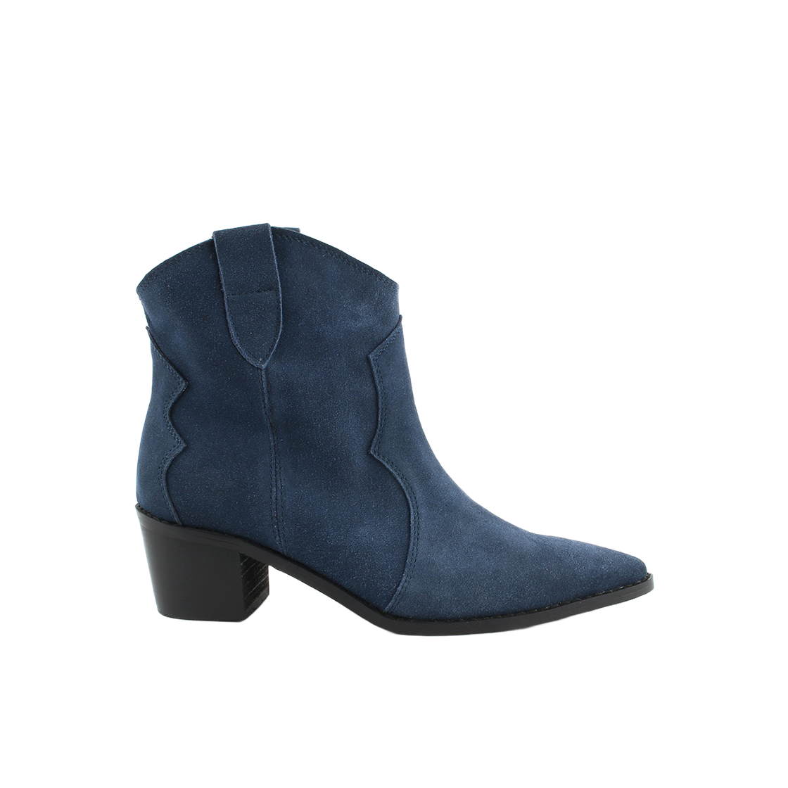 무드나잇 달린 웨스턴 앵클부츠 네이비