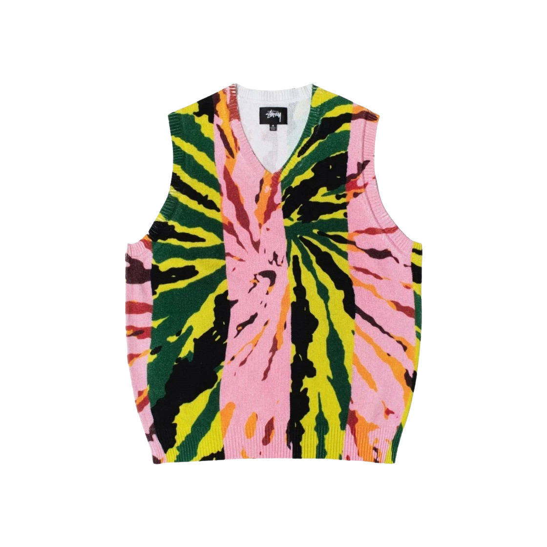 스투시 프린티드 스웨터 베스트 핑크(Stussy Printed Sweater Vest Pink)