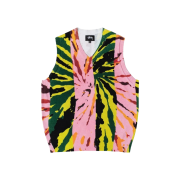 Stussy Printed Sweater Vest Pink