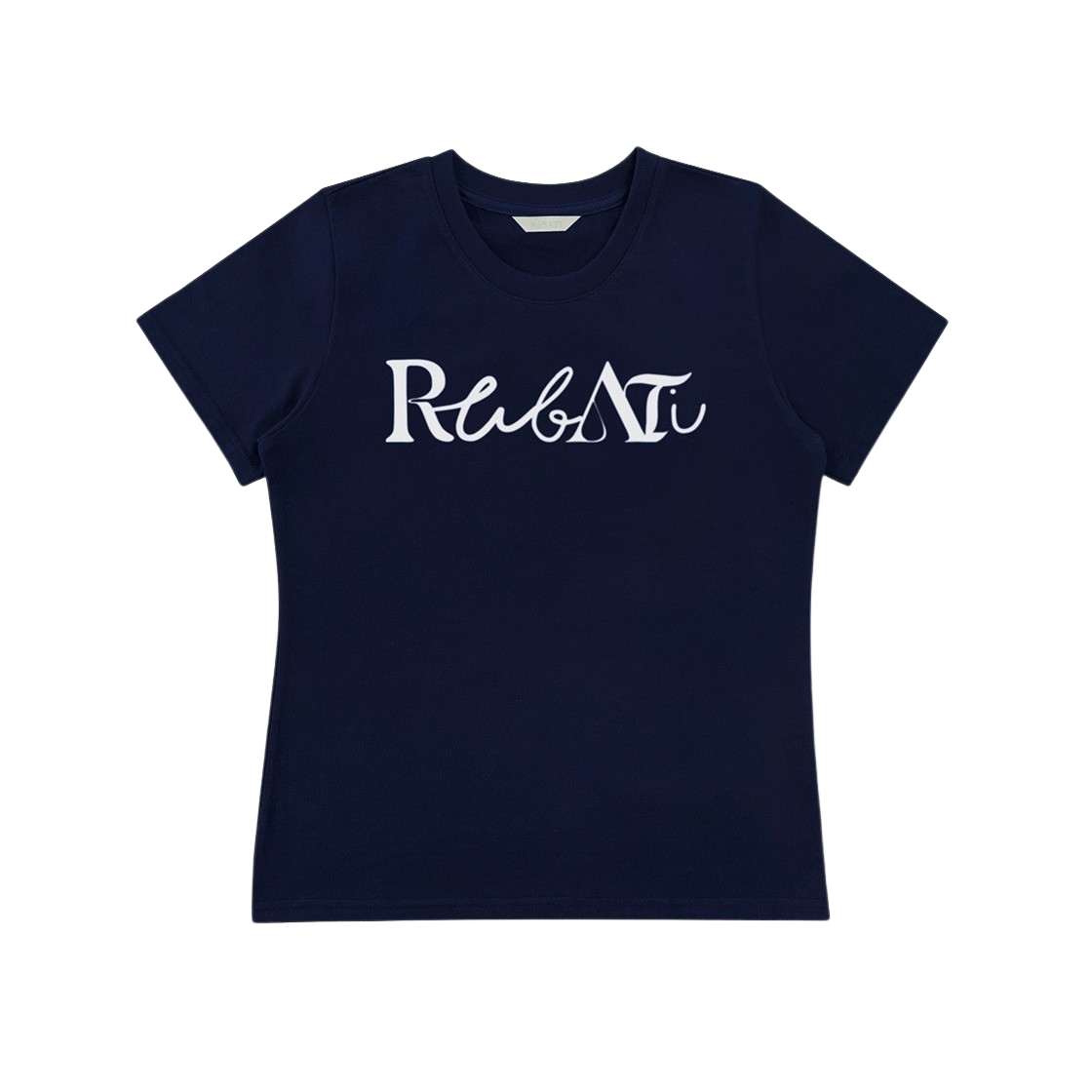 2024RETEE05 Rubati Lettering Logo Tshirt Navy