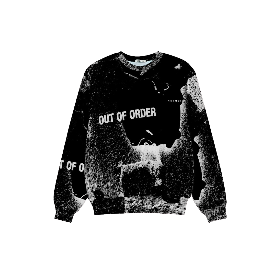 씬 우먼 아웃 오브 오더 니트 스웻셔츠 블랙(SEEN Women Out Of Order Knit Sweatshirts Black) - 1
