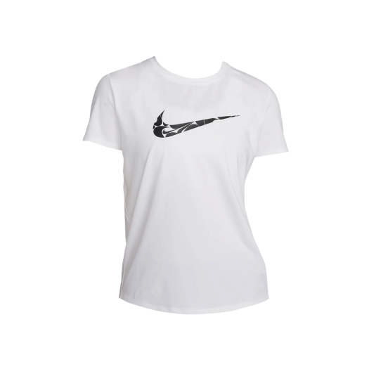 (W) Nike Dri-Fit One Swoosh Short Sleeve Running Top White - Asia
