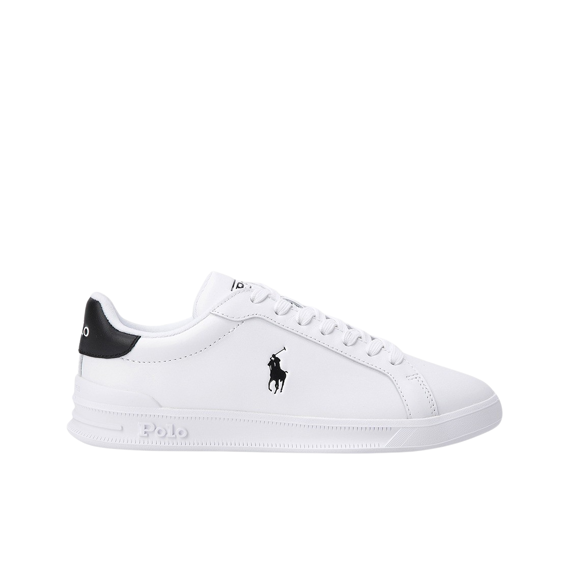 KM4CSOBRL01WT [30%적립] Polo Ralph Lauren Heritage Court II Leather Sneakers White Black