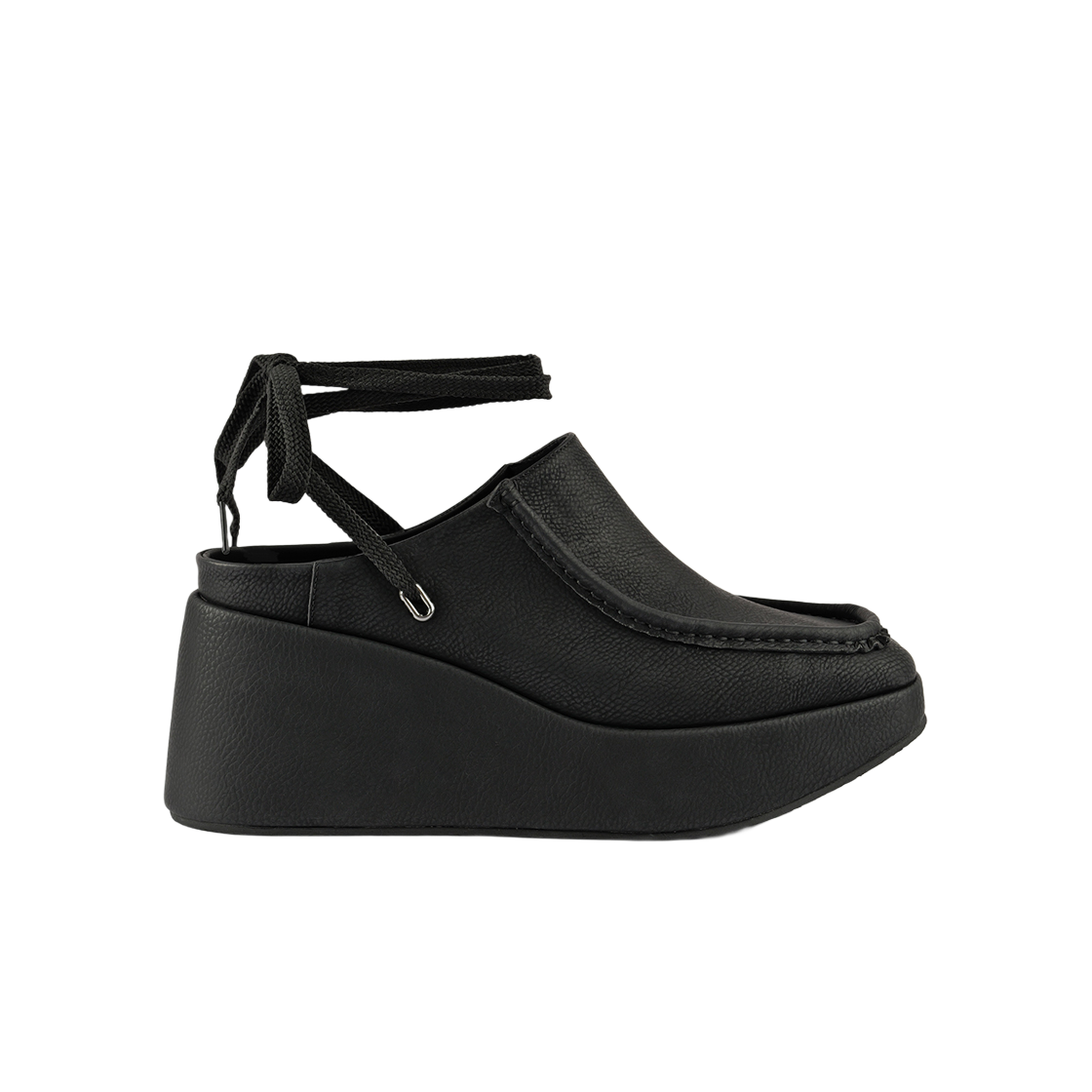 무드나잇 브로디 웨지 플랫폼 클로그 l 블랙(Moodnight Wedge Platform Clogs l Black)