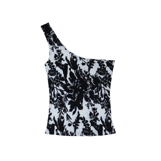 6367841 SIO Pleats Sleeveless Top Black