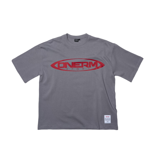 ONERM Panatta Parody Overfit T-Shirt Ultimate Gray