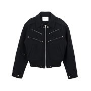 Vacant Archive Men Dereck Wool Blouson Jacket Black
