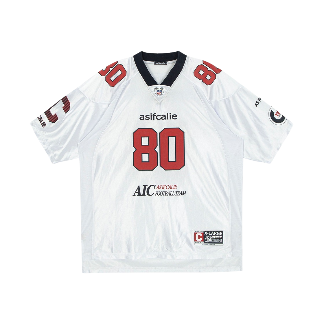as if calie☆RODEO CROP FOOTBALL JERSEY MUSINSA | ASIF CALIE CALIE FOOTBALL JERSEY WHITE