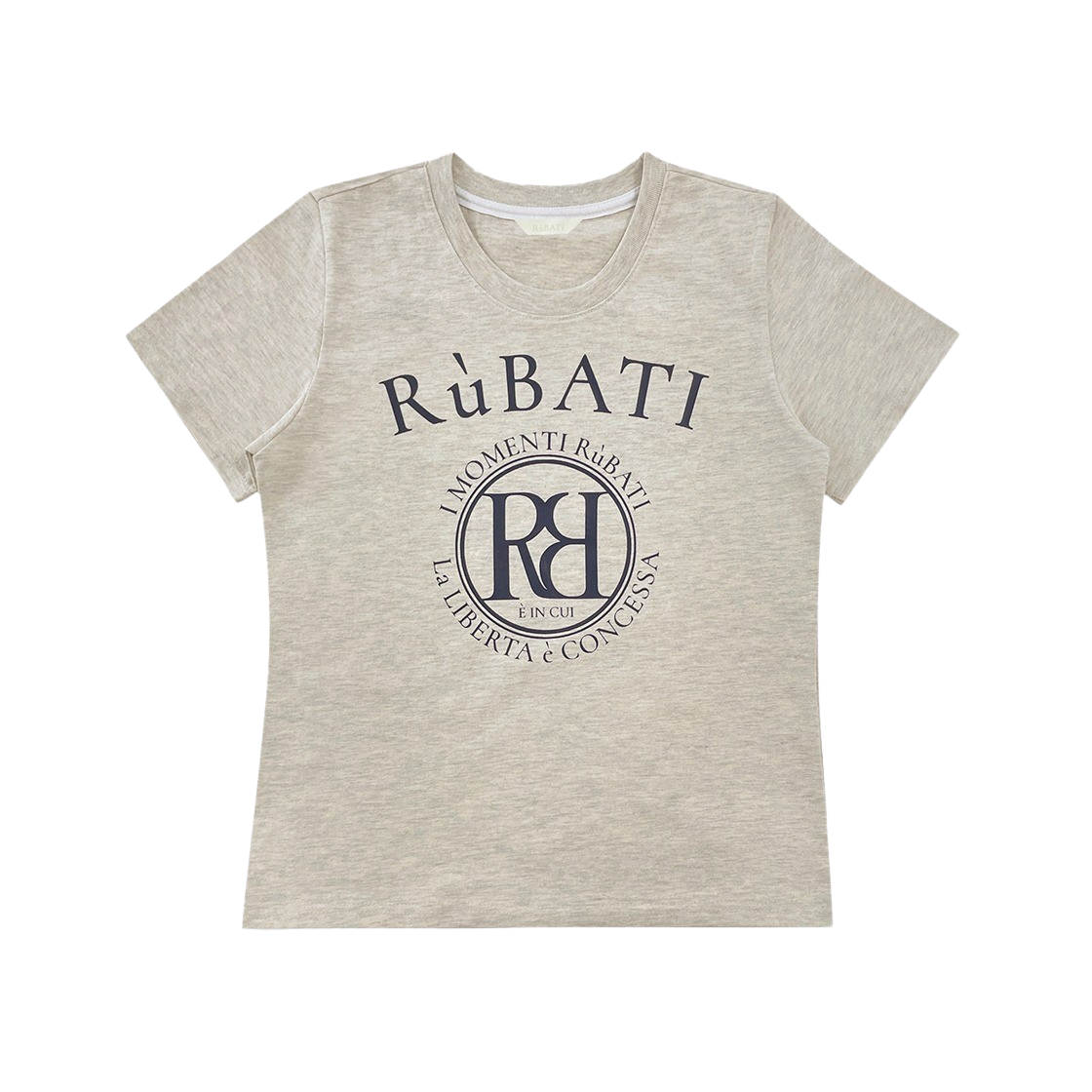 2024RETEE08 Rubati Arc Logo Tshirt Oatmeal