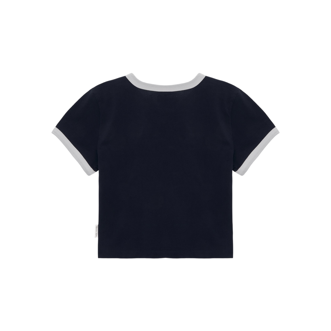 MATIN KIMLOGO CUTTED RINGER CROP TOP 新品 Matin Kim Women's Cutted Logo Ringer Crop Top Sky - SS25 - US