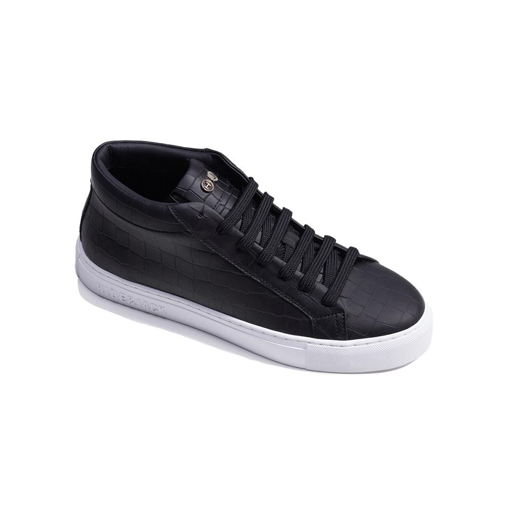 하이드앤잭 에센스 크로코 미드탑 스니커즈 블랙(Hide&Jack Essence Croco Line Sneakers Black) - 2