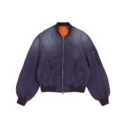 GRAILZ Dirty Washed Bomber Jacket Purple