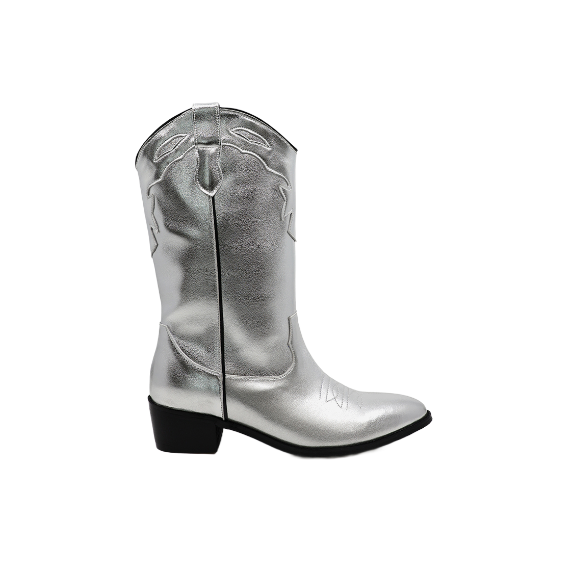 무드나잇 녹스 웨스턴부츠 실버