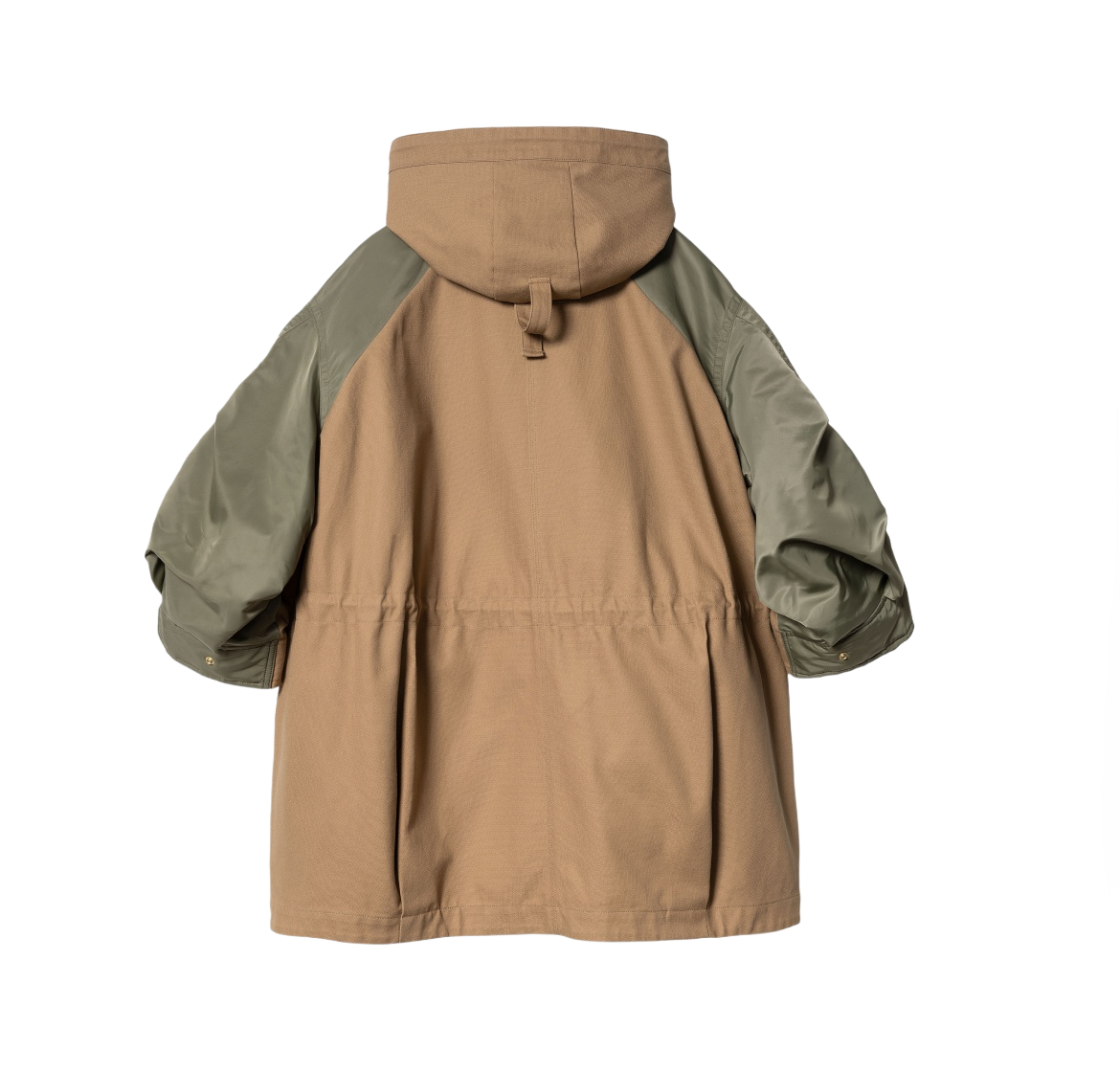 sacai✖Carhartt WIP Duck✖Nylon twill coat sacai x Carhartt WIP