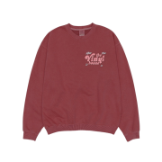 Thevinylhouse Logo Pigment Sweatshirt Red