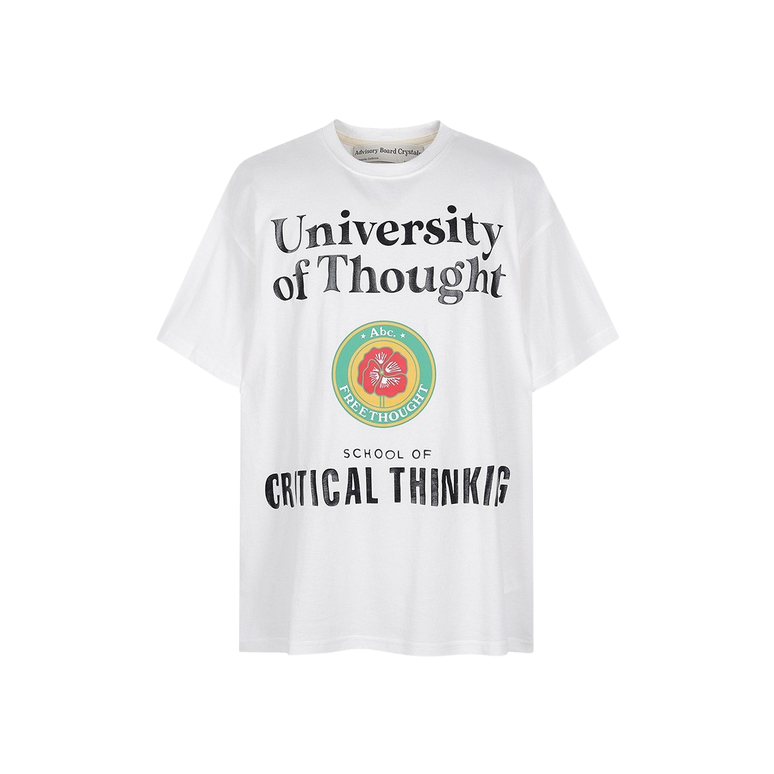 어드바이저리 보드 크리스탈 유니버시티 숏슬리브 티셔츠 화이트(Advisory Board Crystals University SS T-Shirt White)