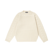 BY RANG Cable Wool Cashmere Sweater Ivory