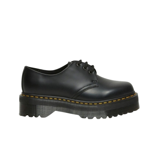 KW4DSOBDR24BK Dr. Martens Women 1461 Smooth Leather Platform Black