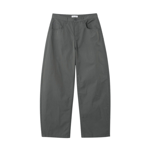 ML327CH Millo Archive Reflect Curved Chino Pants Charcoal Gray