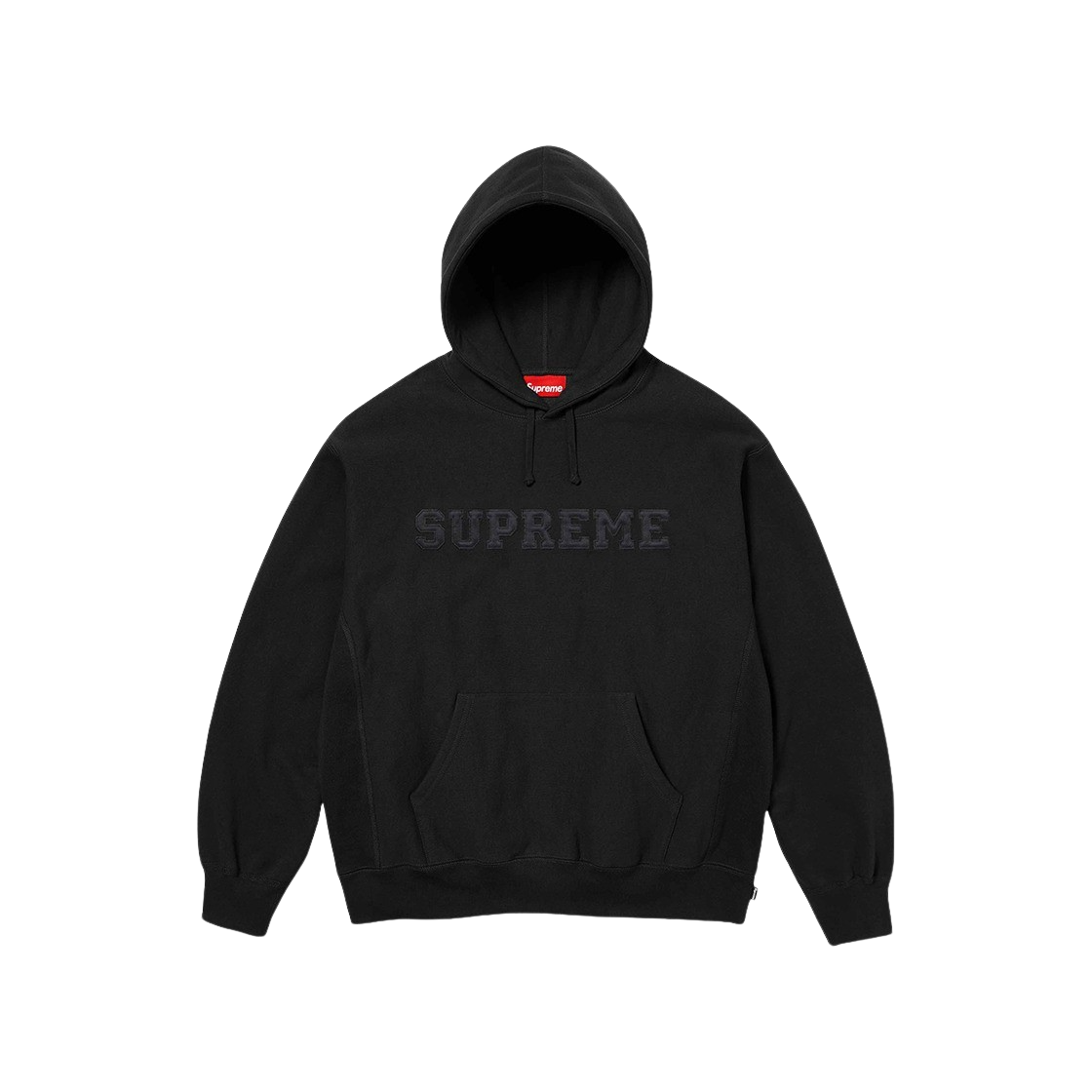 슈프림 컬리지에이트 후드 스웨트셔츠 블랙 - 24SS