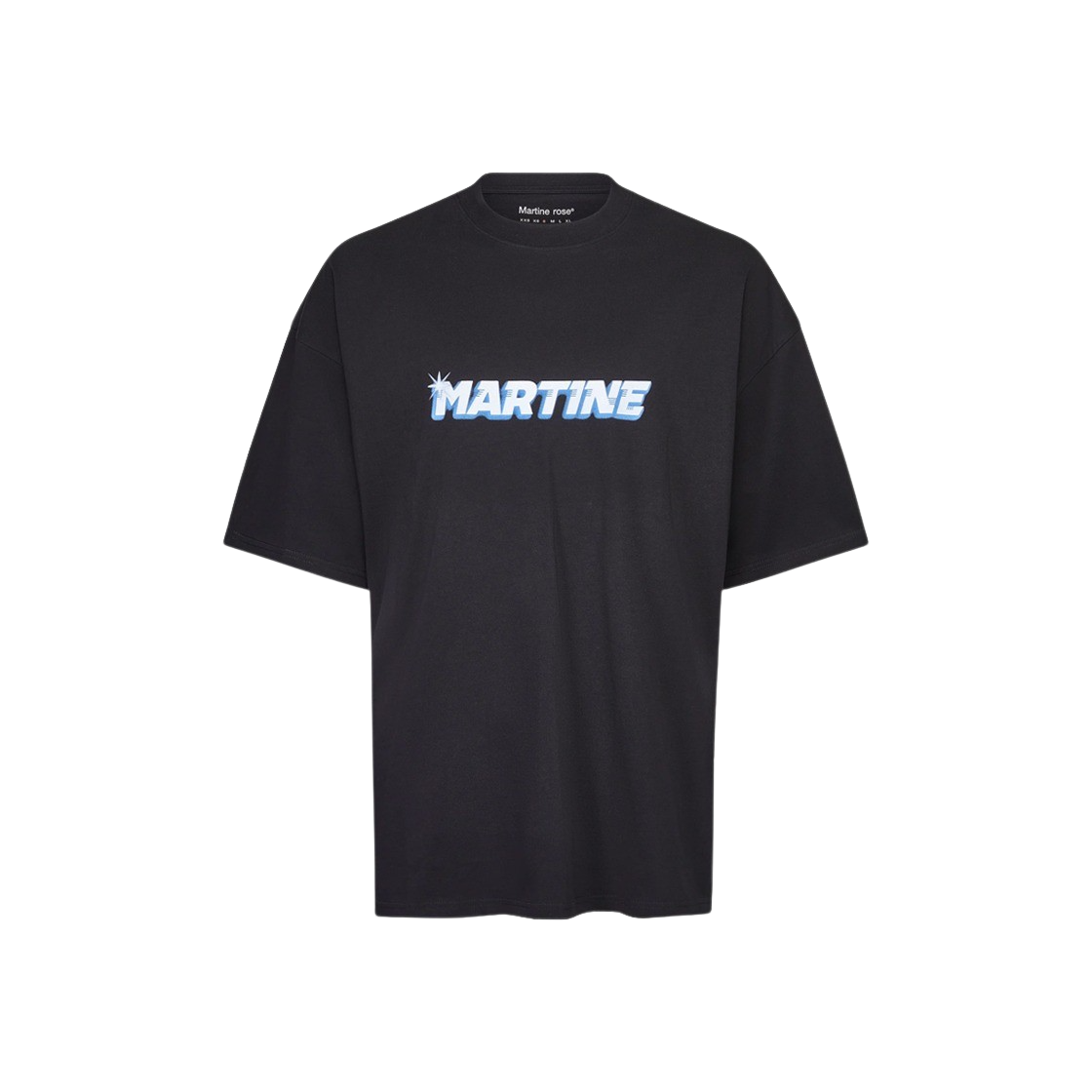 KM4DTSSMR13BK Martine Rose Oversized S/S T-Shirt Black - 24FW