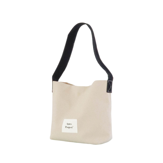 P00000CL_01 Agnes Project Peanut Tote Bag (Ver.2) Natural