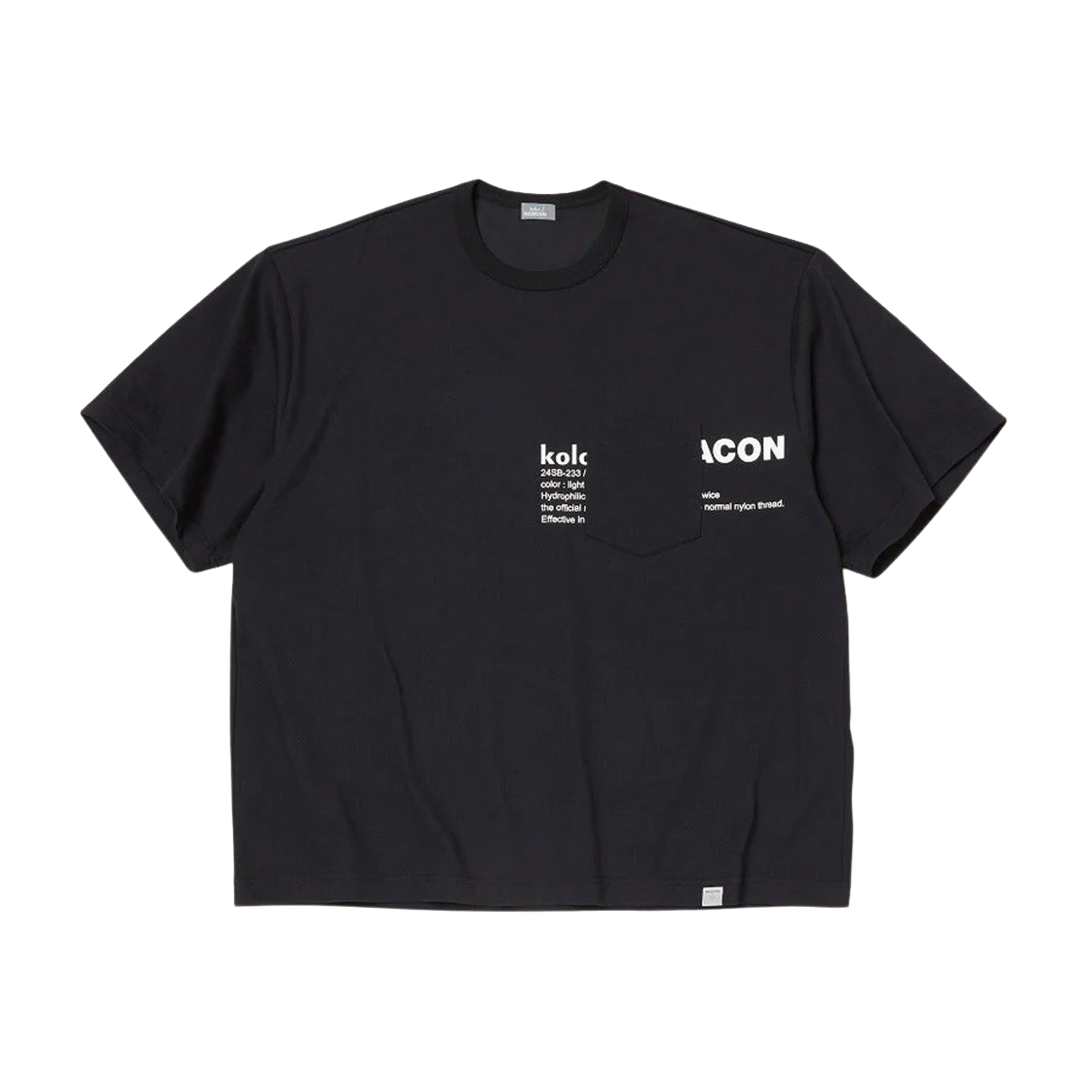 컬러비콘 24SS 티셔츠 네이비(Kolor Beacon 24SS T-Shirt Navy)