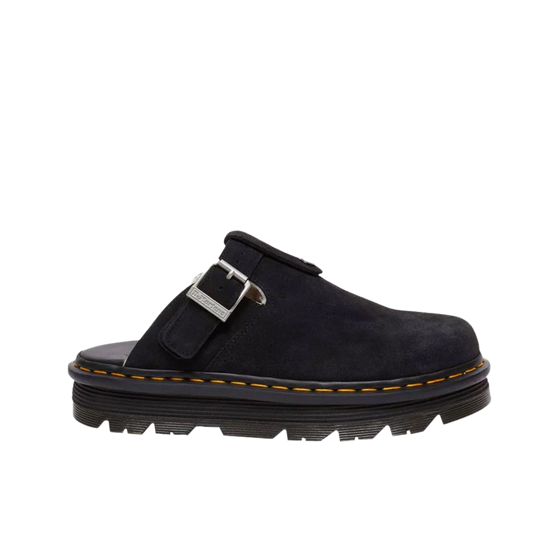 KM4DSOBDR12BK Dr. Martens Zebzag Suede Slingback Platform Mule Black - 24FW - 대표 이미지 #1