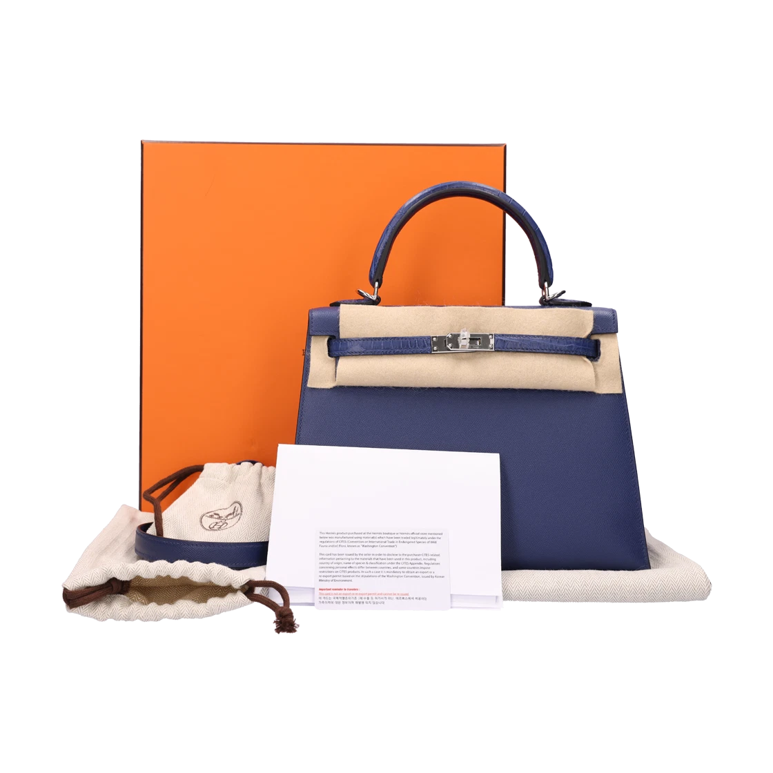 에르메스 H085359CKAA 켈리 25 백 마담 앨리게이터 사파이어 블루 | HERMES Boutique | KREAM KREAM | 한정판 거래의 FLEX
