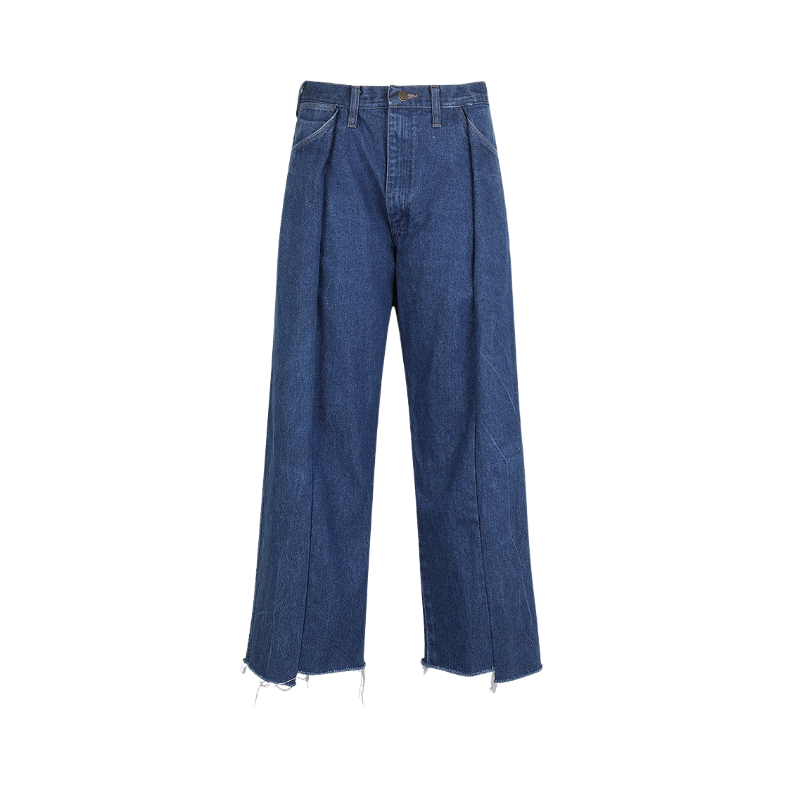 KW4BPADNC02BL 77circa Circa Make Vertically Cut Back Wide Denim Pants Blue