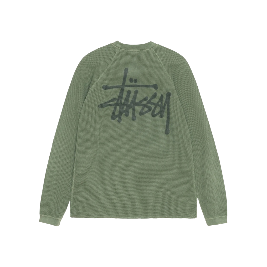 스투시 래글런 써멀 롱슬리브 크루 파인 | Stussy | KREAM