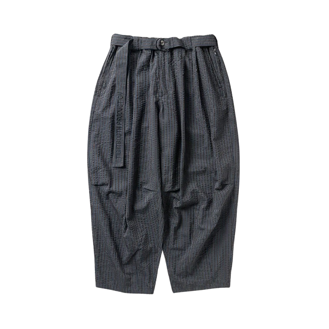 타이트부스 시어서커 벌룬 팬츠 블랙(Tightbooth Seersucker Balloon Pants Black)