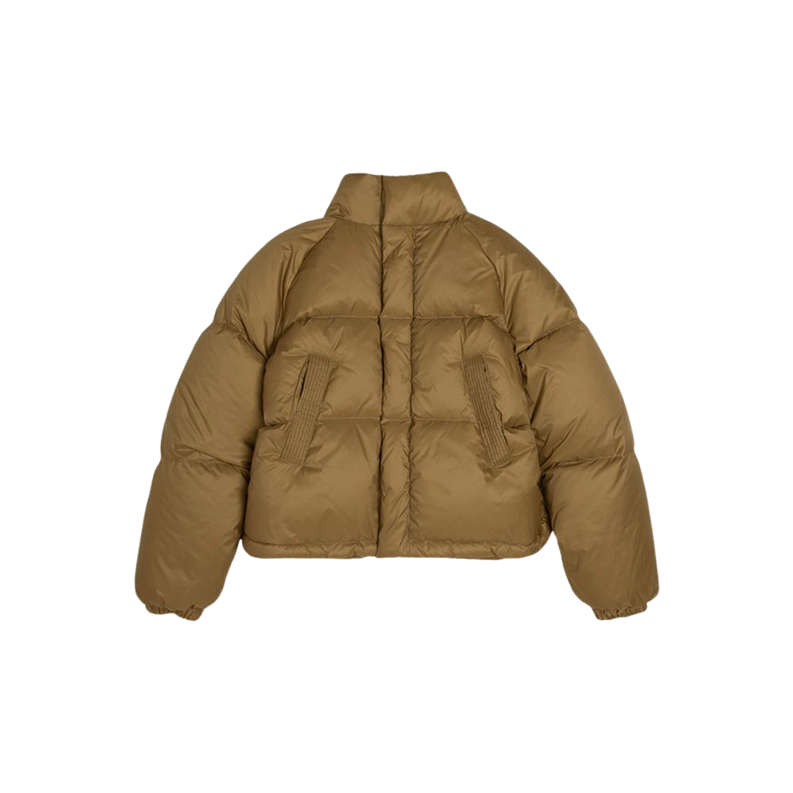 시야쥬 SIOT4010 덕다운 크롭 패딩 카키브라운